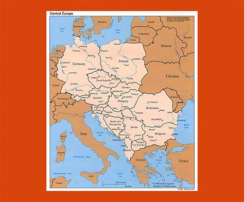 Maps of Central Europe (Central Europe maps) | Collection of maps of ...