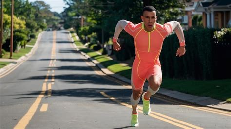 Premium Photo Man In Sportswear Running On Road