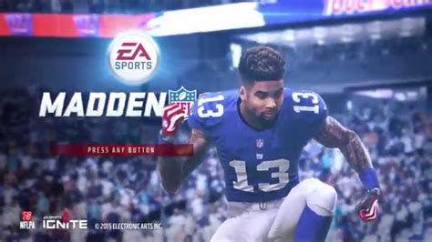 Madden 16 Intro Odell Beckham Whip Youtube