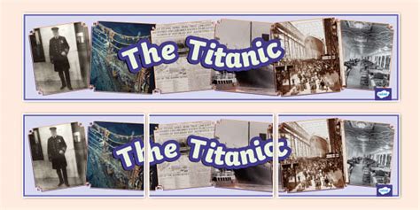 NEW Titanic Photo Display Banner Professor Feito