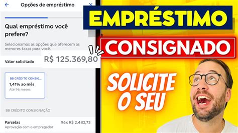 Como Fazer Empr Stimo Consignado Banco Do Brasil Youtube