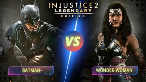 Batman Vs Wonder Woman Injustice 2 Pc Uhd 4k 144 Fps Youtube