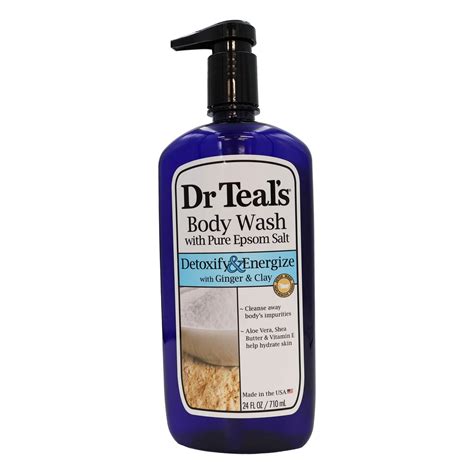 Dr Teals Epsom Salt Body Wash Detoxify Energize