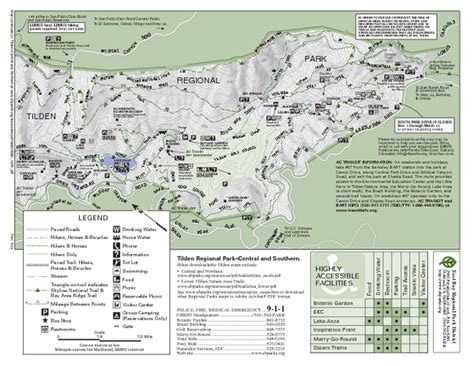 Tilden Park Map Map Park Tilden
