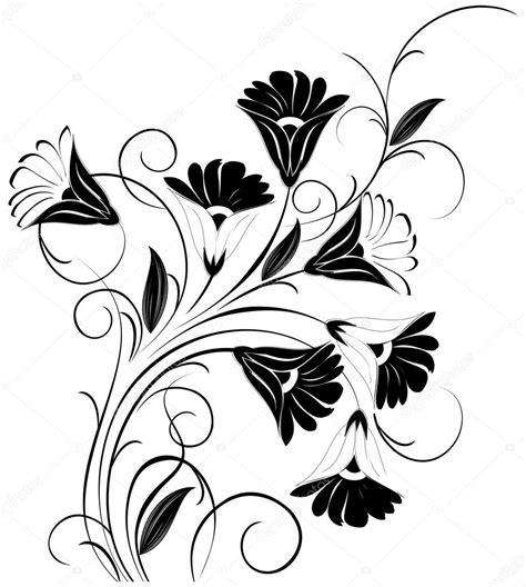 Floral Design Element Stock Vector Malkani