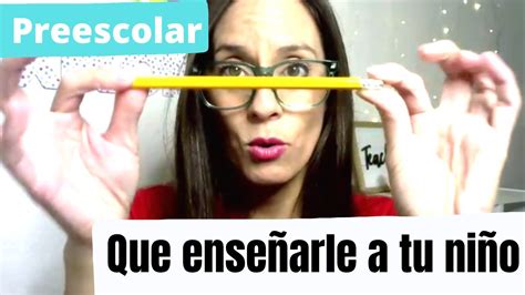 Lo que debes enseñarle a un niño preescolar Homeschooling YouTube