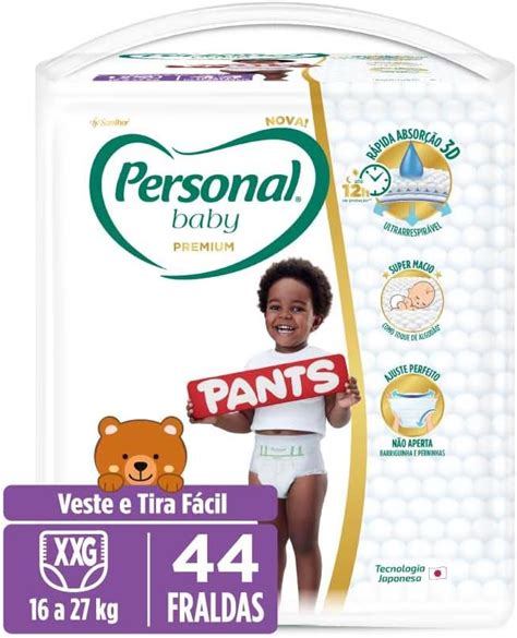 Fralda Personal Baby Premium Pants XXG 44 Unidades