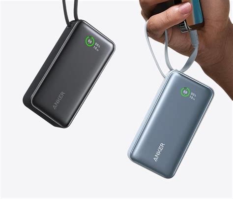 Deal Anker Nano Powerbank Mit Mah Und Integriertem Usb C Kabel