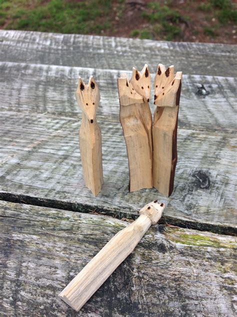 Skulk Of Foxes Whittling Project Whittling Projects Forest School