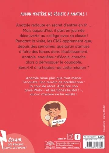 Les Enqu Tes D Anatole Bristol Tome Mission De Sophie Laroche