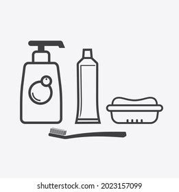 Toiletries Illustration Toiletries Icon Vector Art Stock Vector