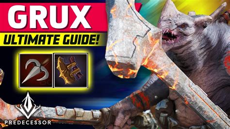 GRUX Predecessor Guide Top Offlane Item Build Gameplay Tips YouTube