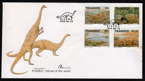 Paleophilatelie Eu Paleontology Stamps Of Transkei