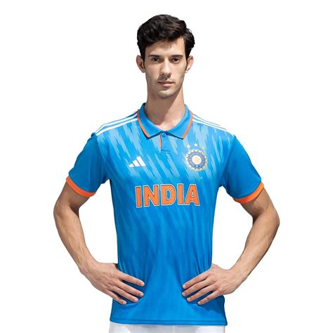 Adidas Official India Cricket Odi Replica Jersey Delta Store