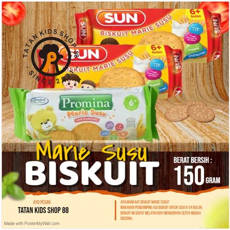 Jual Promina Biskuit Sun Bayi Marie Roll Susu Mpasi Shopee Indonesia