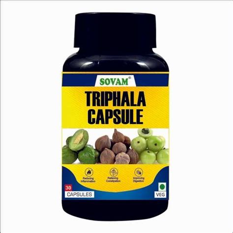 Natural Ayurvedic Triphala Capsules Pc Organic India Triphala