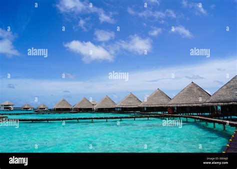 Water bungalows on Maldives Stock Photo - Alamy