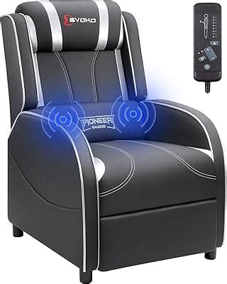 Amazon Gymax Massage Gaming Recliner Chair Adjustable Racing