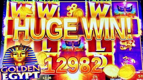 HUGE WIN GOLDEN EGYPT LIVE PLAY BONUS SLOT MACHINE YouTube