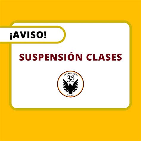 Suspensión clases jueves 13 y viernes 14 junio