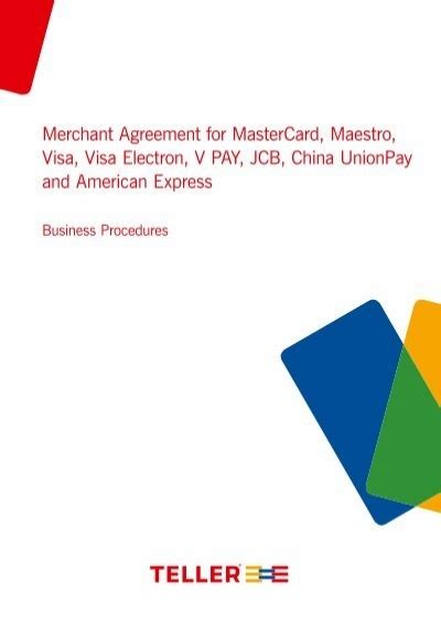 Merchant Agreement For Mastercard Maestro Visa Visa Nets