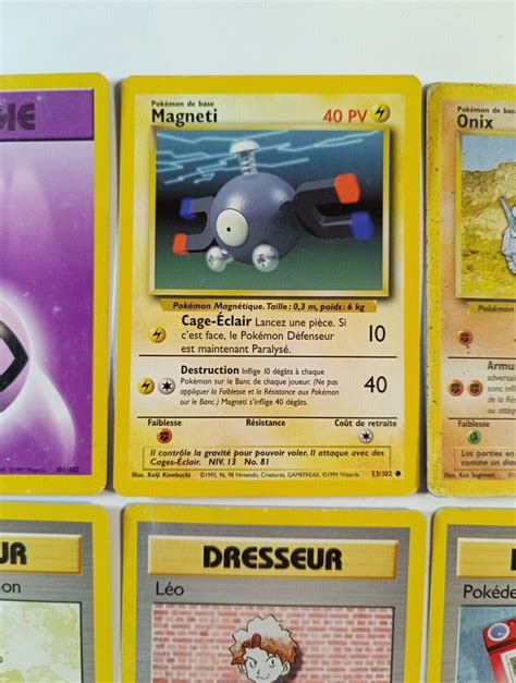 Lot Carte Pok Mon Dresseur Nergie Set De Base Wizard Fran Aise Fr Card