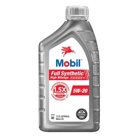 Mobil Full Synthetic High Mileage Motor Oil W Quart