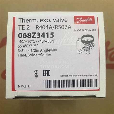 Danfoss Z Thermostatic Expansion Valve Te R A R A