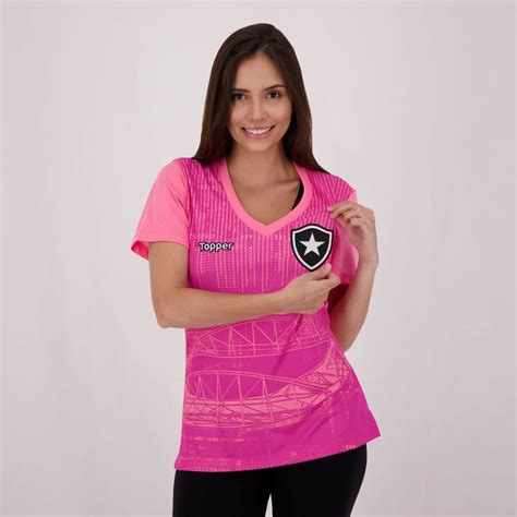 Camisa Topper Botafogo Outubro Rosa Feminina Compre Agora