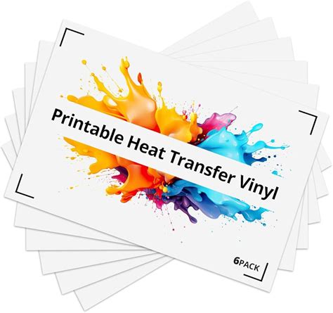 TransOurDream Printable HTV Heat Transfer Vinyl For Inkjet Laser