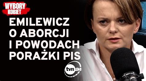 EMILEWICZ O ABORCJI I POWODACH PORAŻKI PIS WYBORY KOBIET YouTube