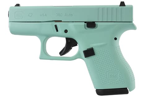 Glock Auto Eggshell Blue Cerakote Single Stack Pistol