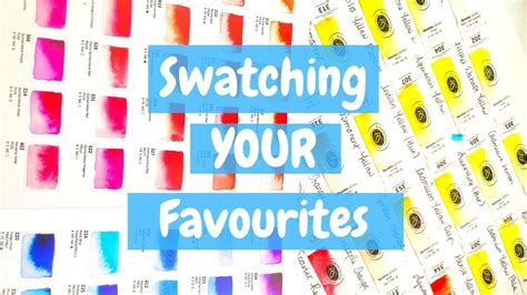 Favourite Roman Szmal Watercolours Live Swatching Youtube