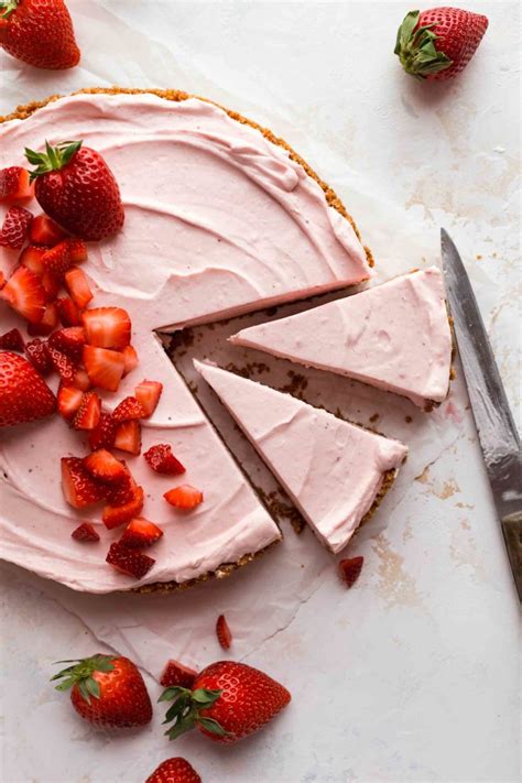 No Bake Strawberry Cream Cheese Pie Recipe Alsothecrumbsplease