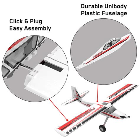 VOLANTEXRC Remote Control Airplane TrainStar Ascent Electric RC Trainer