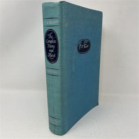 Ts Eliot The Complete Poems And Plays 1909 1950 Harcourt Hardback