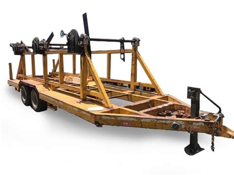 Sherman Reilly 3 Reel Cable Trailer With Tensioning Brakes Al Asher