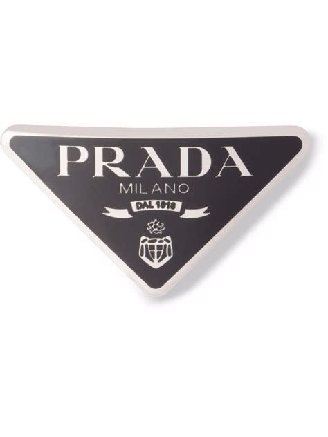 Prada 트라이앵글 로고 헤어핀 Farfetch