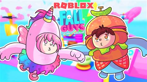 JUGAMOS FALL GUYS EN ROBLOX ROBLOX SLIP BLOX YouTube