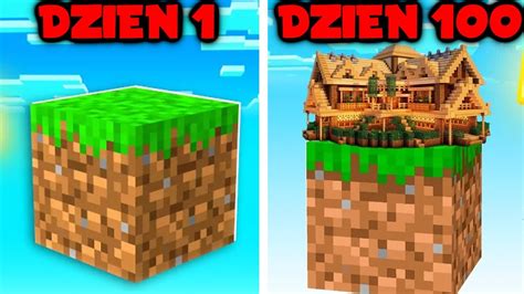 Prze Y Y My Dni Na Jednym Bloku W Minecraft Youtube