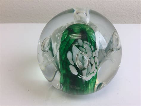 Prestige Art Glass Paperweight Elwood Indiana Usa Vintage Etsy