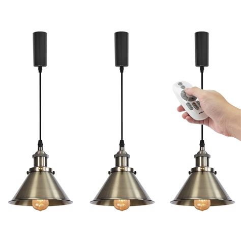 Fsliving Remote Control H Type Ceiling Pendant Light With E Led