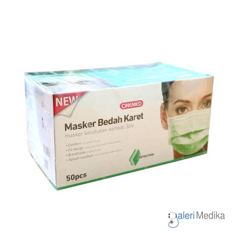 Onemed Masker Bedah Karet Masker Earloop Box Isi Pcs Galeri Medika