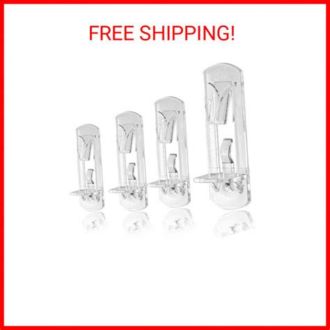 Jamiikury 10pcs Locking Shelf Support Pegs 5mm Shelf Pins Clear Shelf