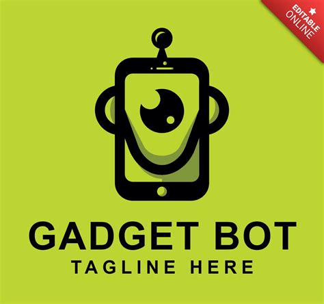 Gadget Robot Logo Design Template Free Design Template