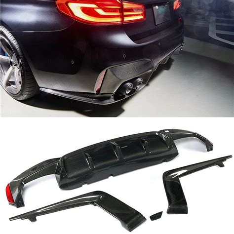 Rear Bumper Diffuser Lip For Bmw F M Real Carbon Fiber Car