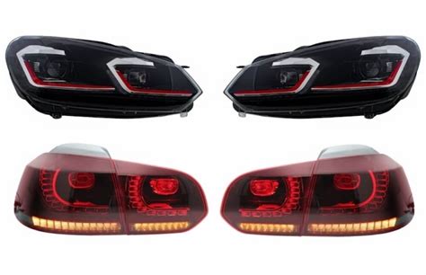 Pack Feux Phares Adaptable Sur Vw Golf Vi Full Led Look Golf