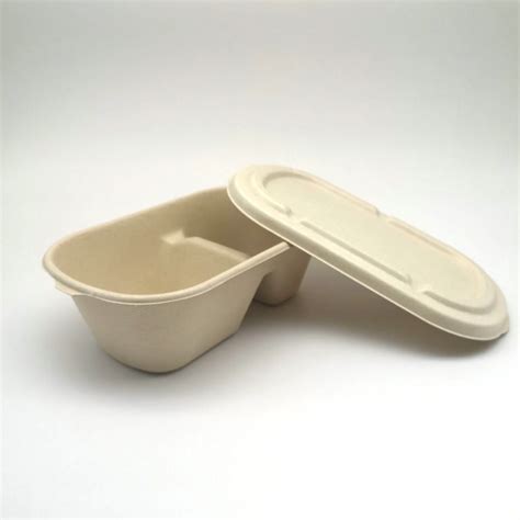 Compostable Sugarcane Bagasse Food Container With Lid China