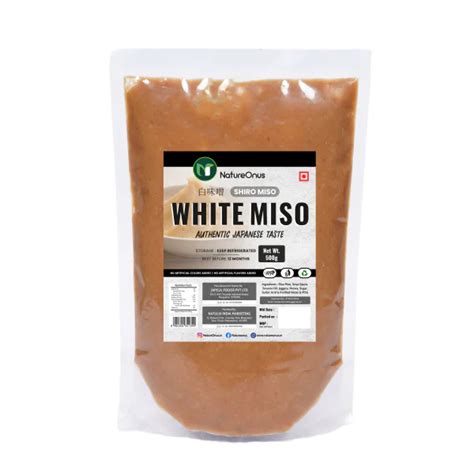 Natureonus White Misoshiro Miso Paste Authentic Japanese Taste 500