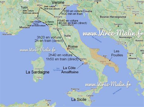 Road trip en Italie Cartes Itinéraires et Conseils Virée Malin fr